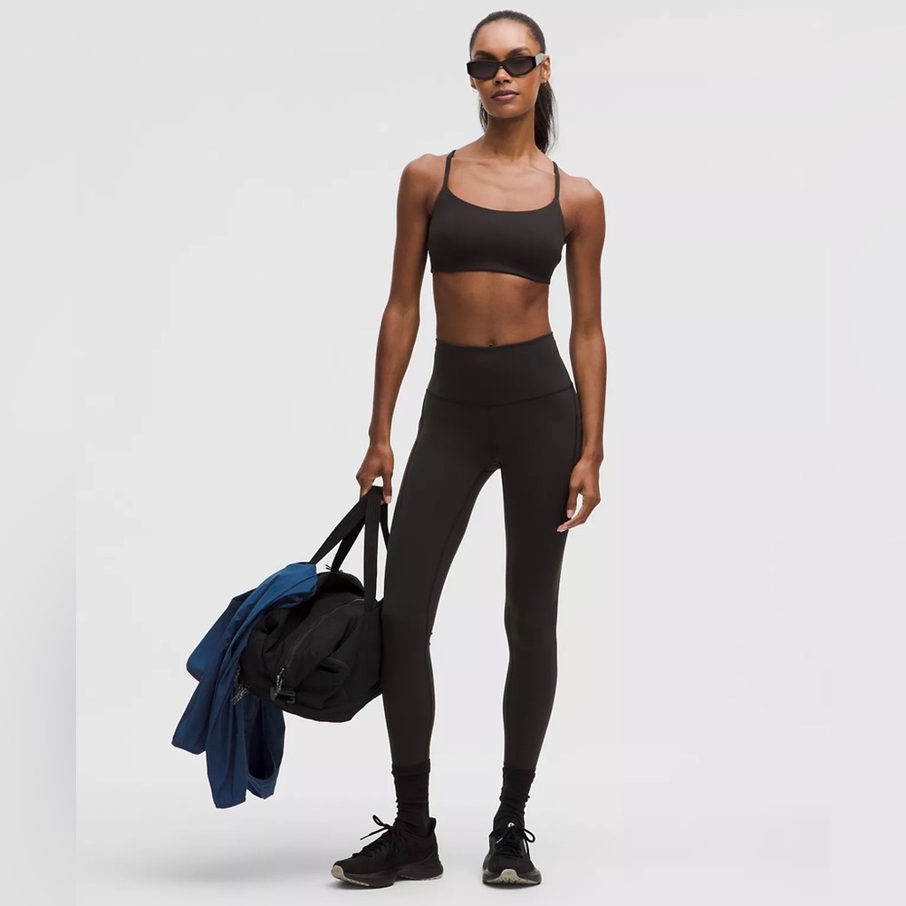 NWT - Lululemon- Wunder Train High-Rise Tight with Pockets 25"- Black